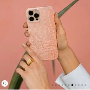 Burga Pink Croco iPhone 14 Pro Max Case